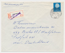 Aangetekend Rotterdam Walenburgerweg 1967 Overstempeld strookje 