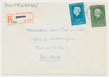 Aangetekend Bolsward 1975 - Overstempeld strookje Exmorra