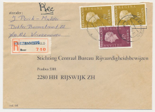 Aangetekend Vriezenveen 1979 - Overstempeld strookje Beerzerveld