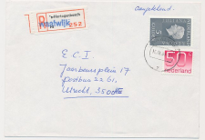 Aangetekend Waalwijk 1981 - Overstempeld strookje sHertogenbosch