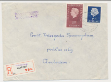 Aangetekend Utrecht Samosdreef 1971 - Overstempeld strookje 