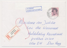 Aangetekend Alkmaar Europaboulevard 1985 - Kantoor bijgestempeld