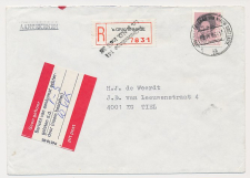 Aangetekend s Gravenhage Ln. NO Indie 1986 Overstempeld strookje