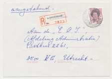 Aangetekend s Gravenhage Hogenhouck 1984 - Overstempeld strookje