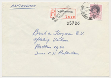 Aangetekend s Gravenhage Ln. NO Indie 1986 Overstempeld strookje