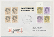 Aangetekend s Gravenhage Fahrenheit 1990 - Overstempeld strookje