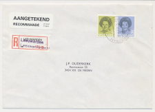 Aangetekend Leeuwarden Leeuwerik 1989 - Overstempeld strookje