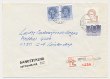 Aangetekend Utrecht W. v. Noortplein 1992 Overstempeld strookje