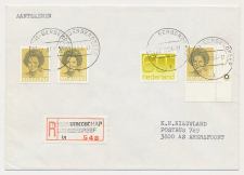 Aangetekend Utrecht Berberdreef 1984 - Overstempeld strookje 