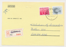 Aangetekend Hardenberg 1992 - Overstempeld strookje Pesse