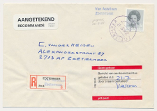 Aangetekend Zoetermeer V. Aalstlaan 1987- Overstempeld strookje 