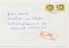 Aangetekend Helvoirt 1985 - Overstempeld strookje Vught