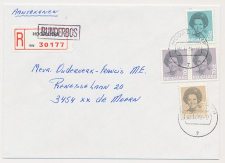 Aangetekend Hoofddorp Bunderbos 1986 - Overstempeld strookje 