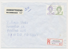 Aangetekend Apeldoorn Asselsestraat 1994 - Overstempeld strookje