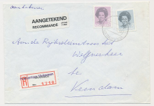 Aangetekend Vinkeveen 1993 - Overstempeld strookje Maarssen