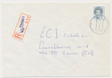 Aangetekend Vaassen 1988 - Overstempeld strookje Welsum