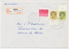 Aangetekend Helvoirt 1985 - Overstempeld strookje Vught