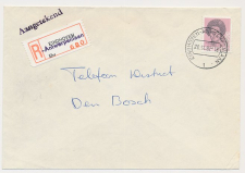 Aangetekend Eindhoven Antwerpenlaan 1982 - Overstempeld strookje