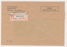 Aangetekend Amsterdam Stadhouderskade - Overstempeld strookje 