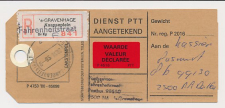 Aangetekend s Gravenhage Fahrenheit 1990 - Overstempeld strookje