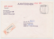 Aangetekend s Gravenhage L.v. NO Indie 1984Overstempeld strookje
