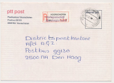 Aangetekend Voorschoten Plancius 1988 - Overstempeld strookje 