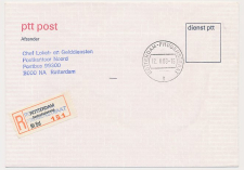 Aangetekend Rotterdam Frobenstraat 1988 - Overstempeld strookje 