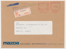 Aangetekend Voorburg Mariannelaan 1983 - Overstempeld strookje  