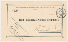 Grootrondstempel Texel - Noordscharwoude 1901