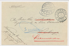 Grootrondstempel Tjerkwerd - Harlingen 1919