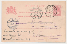 Grootrondstempel Tienhoven (Utr:) - Hannover - Breukelen 1902   