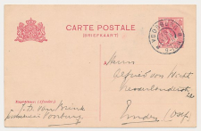 Grootrondstempel Voorburg - Emden Duitsland 1910