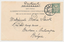 Grootrondstempel Veere - Berchem Belgie 1902