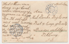 Grootrondstempel Warga - Veldpost - Tilburg 1915