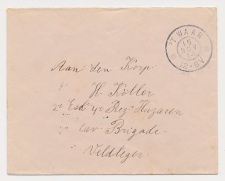 Grootrondstempel t Waar - Veldpost 11 Etten 1914 