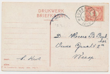 Grootrondstempel Woudenberg - Weesp 1909