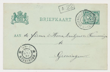 Grootrondstempel Zevenhuizen (Gron:) - De Leek 1906