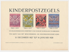 Affiche Em. Kind 1927 - Bijvoegsel Maandblad voor Philatelie 