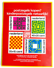 PTT Reklame-schildje Em. Kind 1973