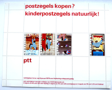 PTT Reklame-schildje Em. Kind 1977
