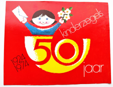 Brievenbus-Affiche - Periode Em. Kind 1974 - Groot formaat