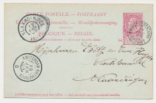 Grootrondstempel traject: Amsterdam - Antwerpen B 1904 