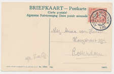 Grootrondstempel traject: Amsterdam - Antwerpen VIII 1909