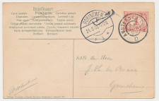 Grootrondstempel traject: Amsterdam - Edam D 1909