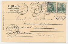 Grootrondstempel traject: Amsterdam - Emmerik V 1906