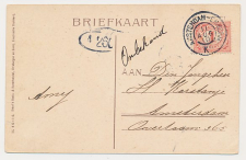 Grootrondstempel traject: Amsterdam - Emmerik K 1910