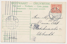 Grootrondstempel traject: Amsterdam - Emmerik A 1909