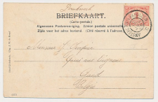 Grootrondstempel traject: Amsterdam - Enkhuizen C 1906