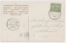 Grootrondstempel traject: Amsterdam - Helder A 1906