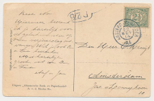 Grootrondstempel traject: Amsterdam - Helder AI 1914
